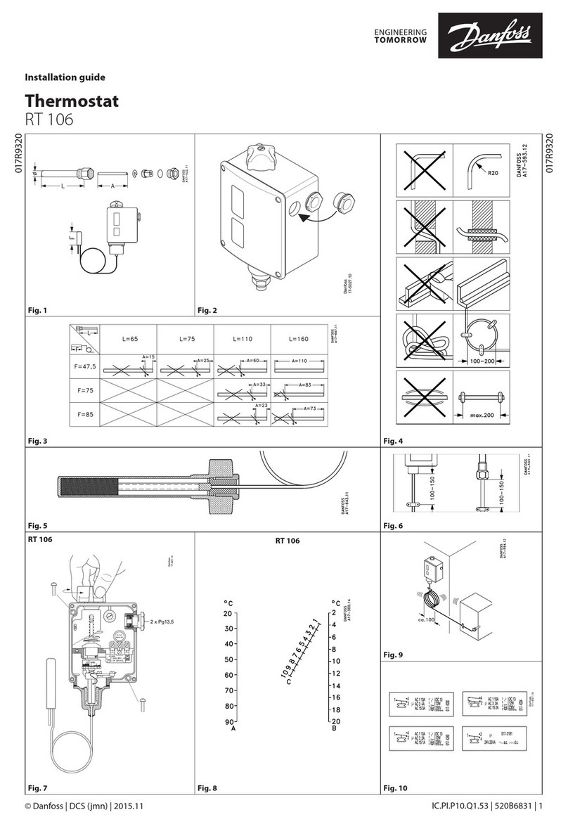 Danfoss RT 106 Manual de usuario