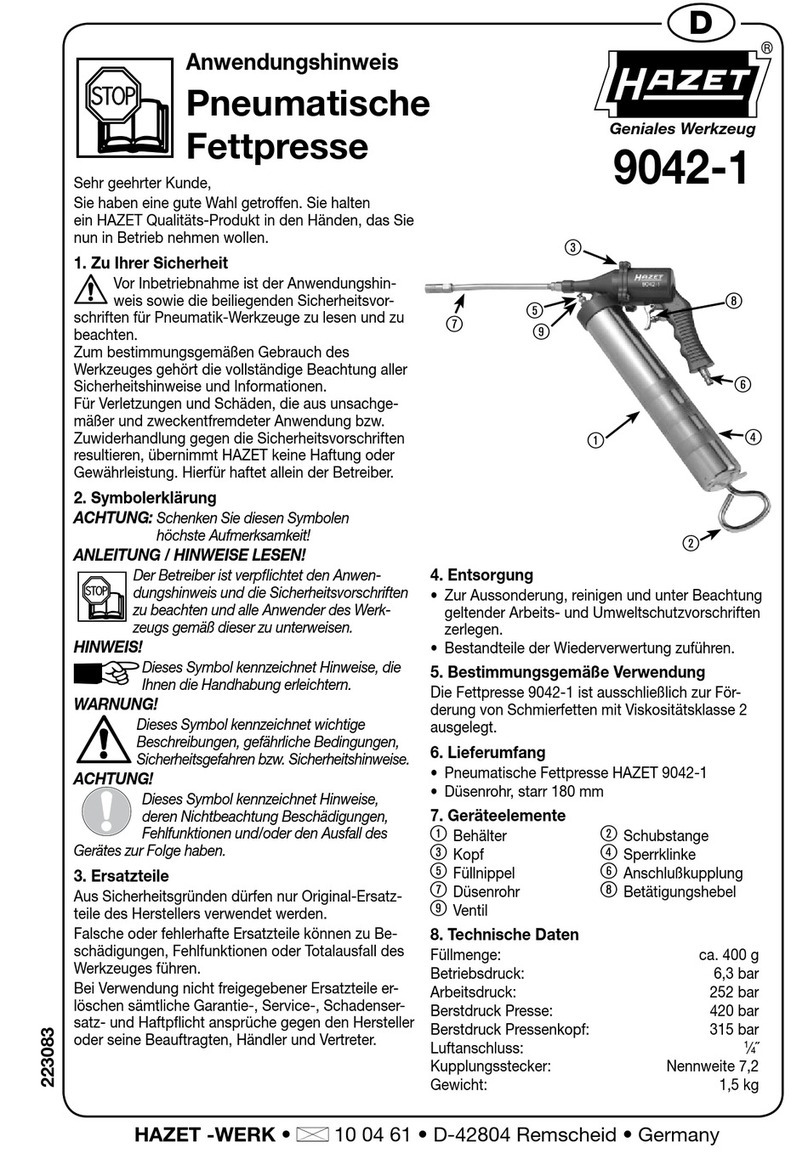 Hazet 9042-1 Instrucciones de instalación y funcionamiento