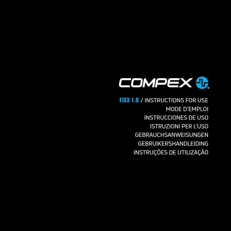 Compex FIXX 1.0 Manual de usuario