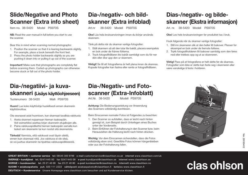 Clas Ohlson PS970S Manual de usuario
