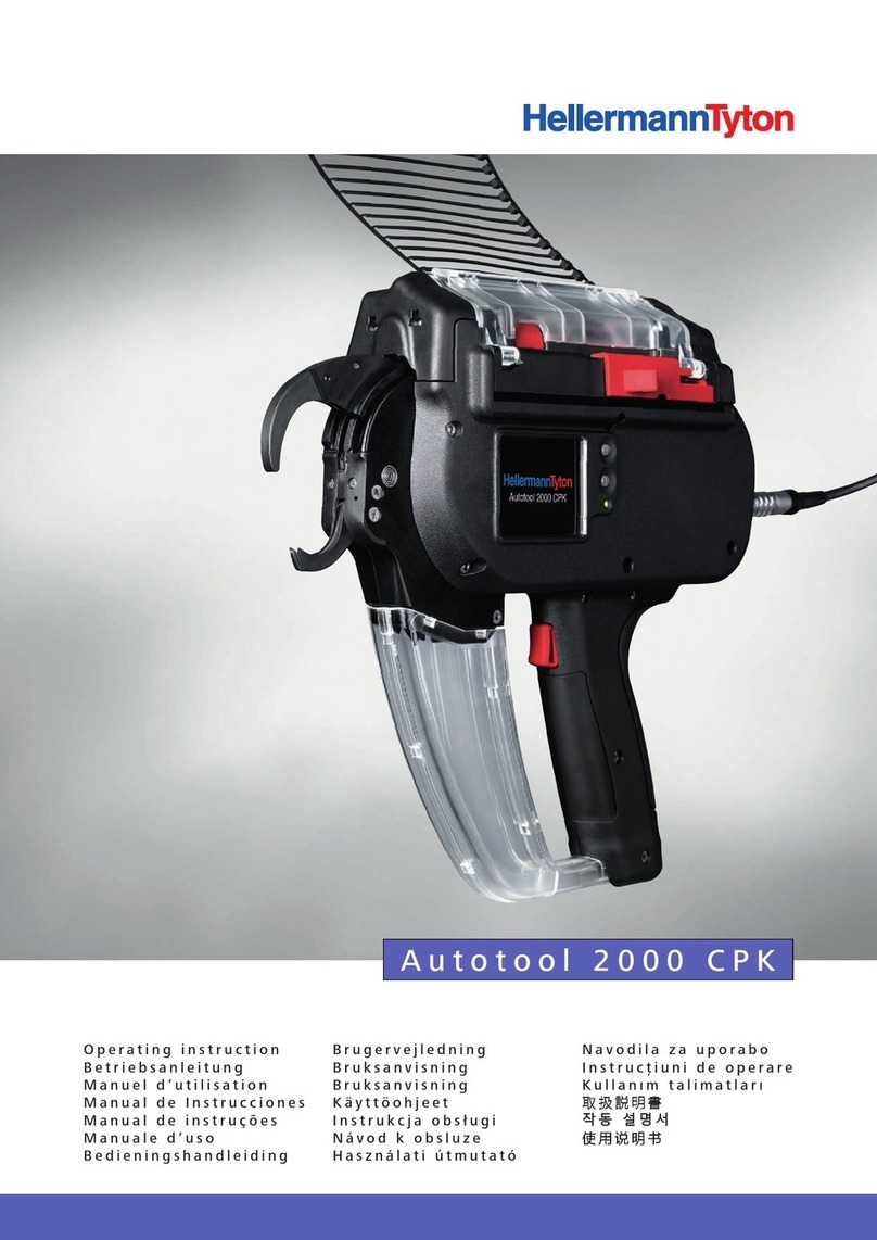 Hellermann Tyton Autotool 2000 CPK Manual de usuario