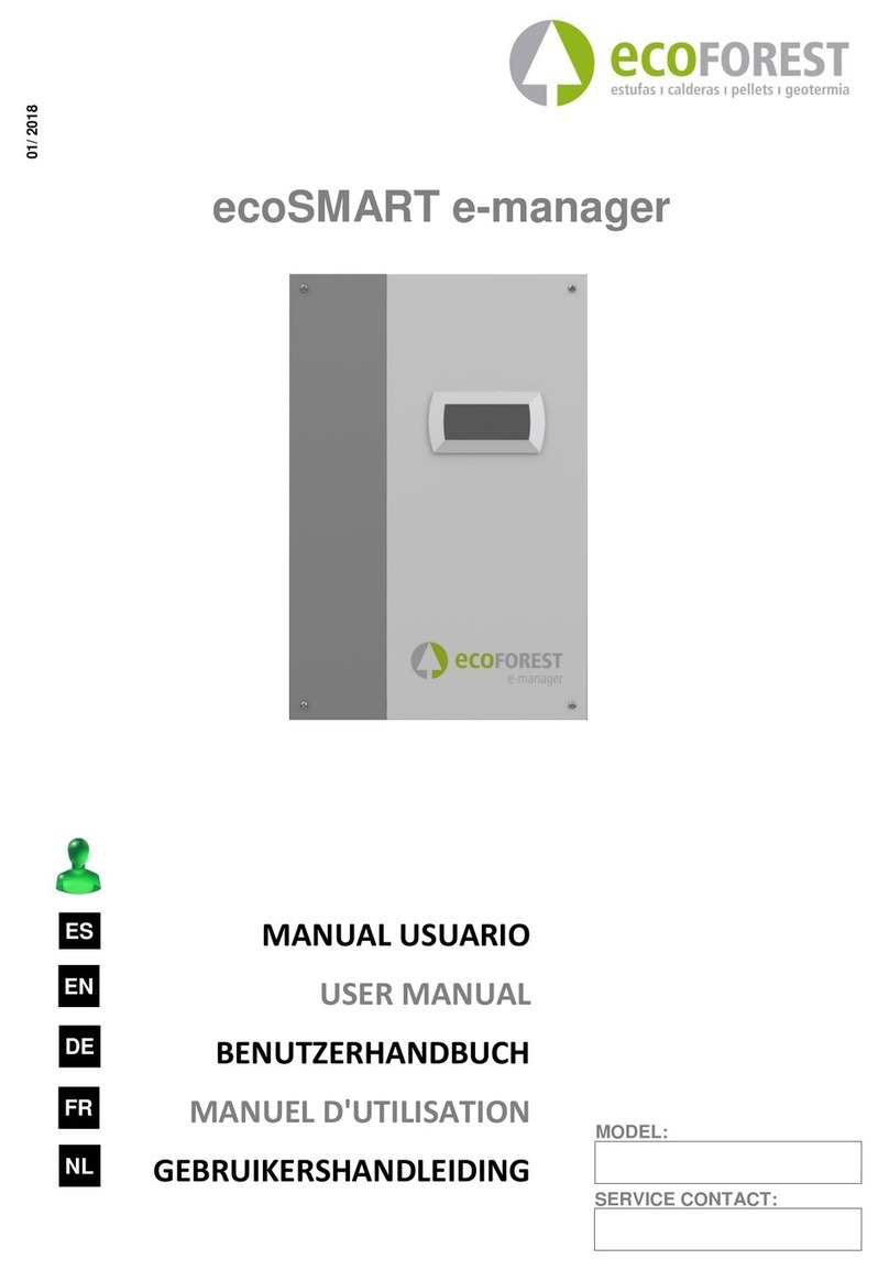 ECOFOREST ecoSMART e-manager Manual de usuario