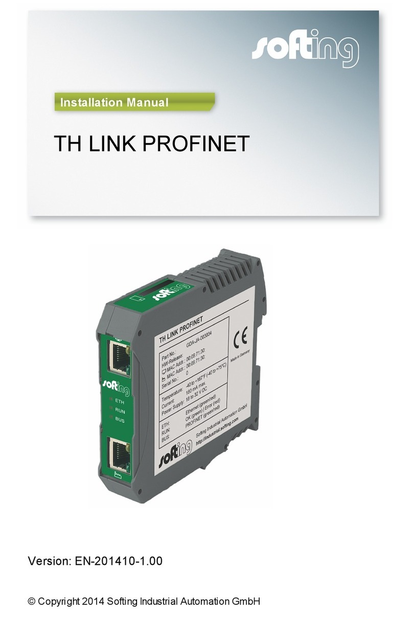 Softing TH LINK PROFINET Manual de usuario