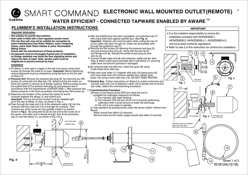 Caroma SMART COMMAND Series Manual de usuario Caroma SMART COMMAND Series Manual de usuario
