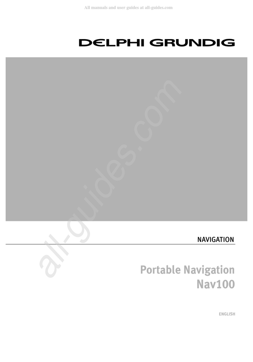 DELPHI GRUNDIG Portable Navigation Nav100 Manual de usuario