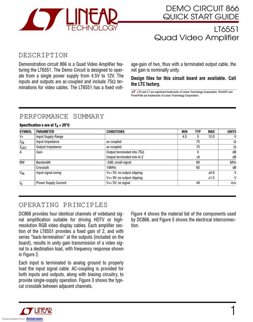 Linear Technology LT6551 Manual de usuario