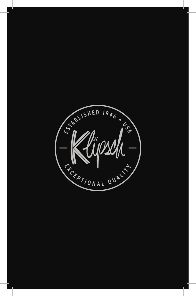 Klipsch Synergy S-1 Manual de usuario Klipsch Synergy S-1 Manual de usuario
