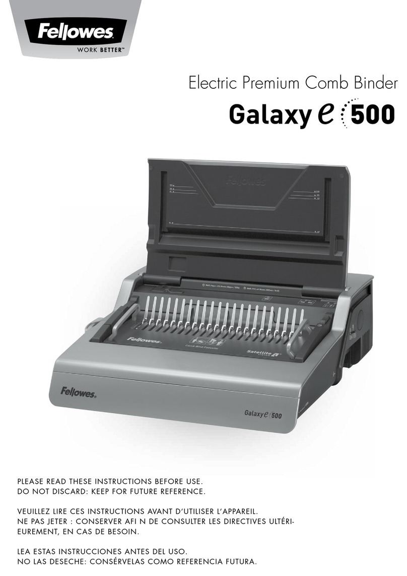 Fellowes Galaxy e500 Manual de usuario