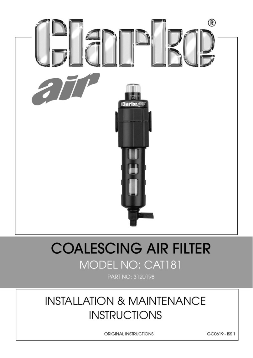 Clarke CAT181 Instrucciones de instalación y funcionamiento Clarke CAT181 Instrucciones de instalación y funcionamiento