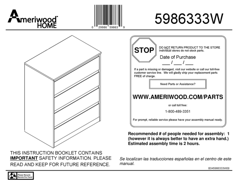 Ameriwood HOME 5986333W Manual de usuario