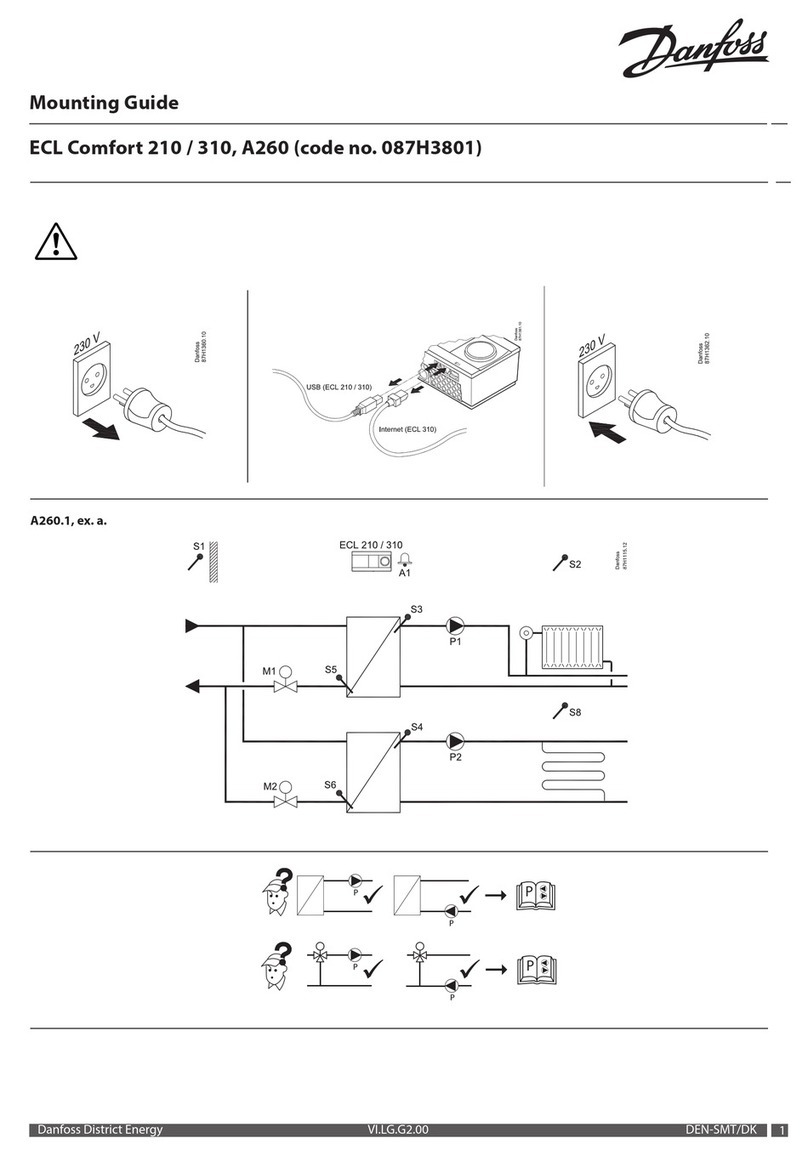 Danfoss ECL Comfort A260 Manual de instrucciones de instalación