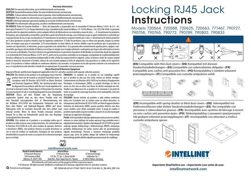 Intellinet 720564 Manual de usuario