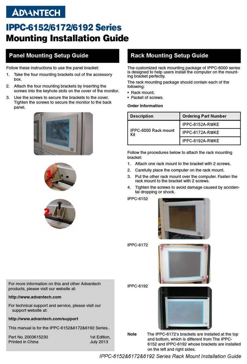 Advantech IPPC-6152 Series Manual de usuario