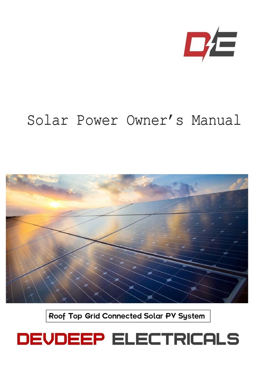 DEVDEEP ELECTRICALS Solar Manual de usuario