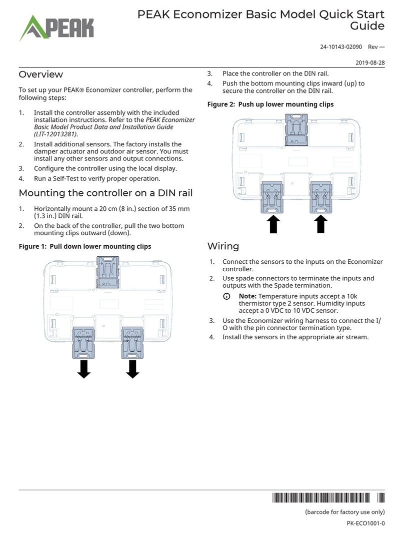 Peak Economizer Basic Manual de usuario