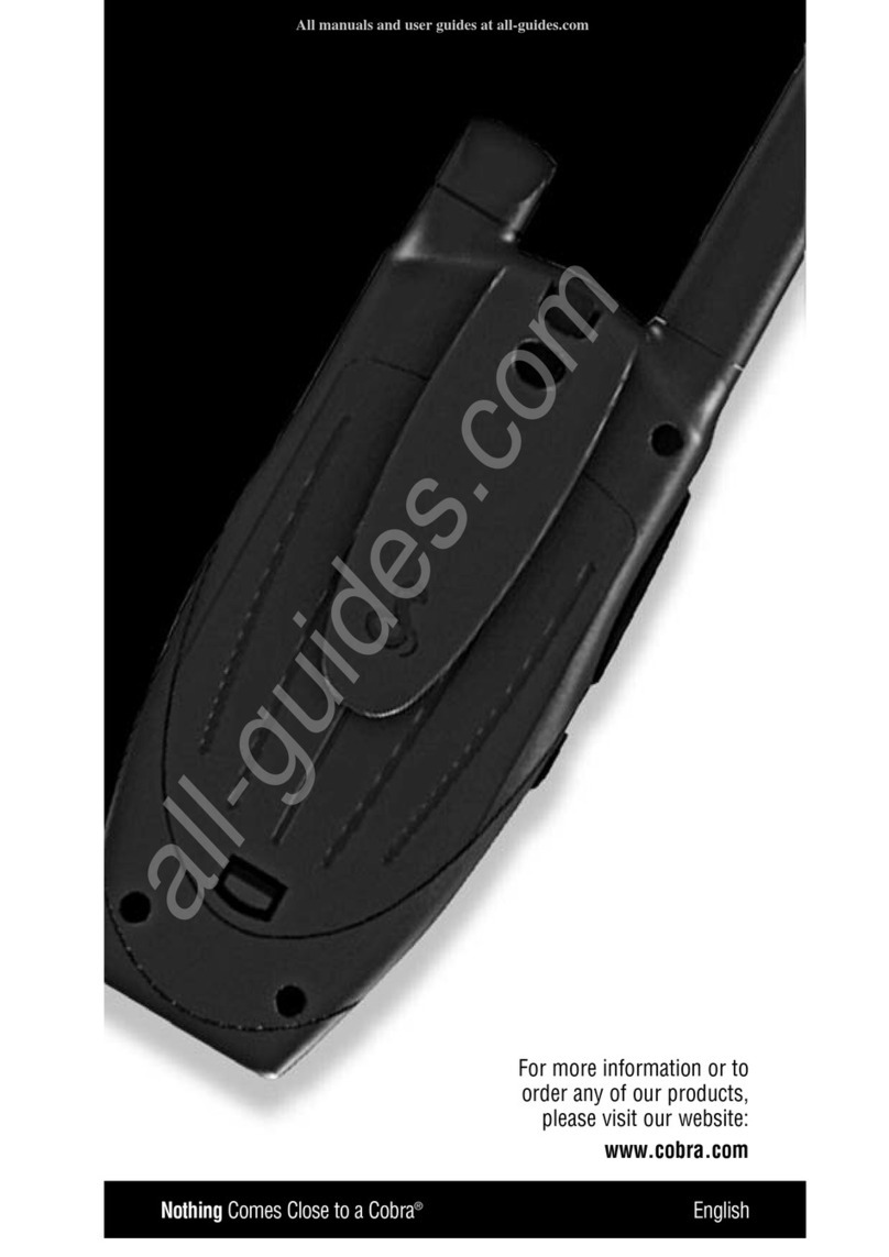Cobra MicroTalk PR4100WX Manual de usuario