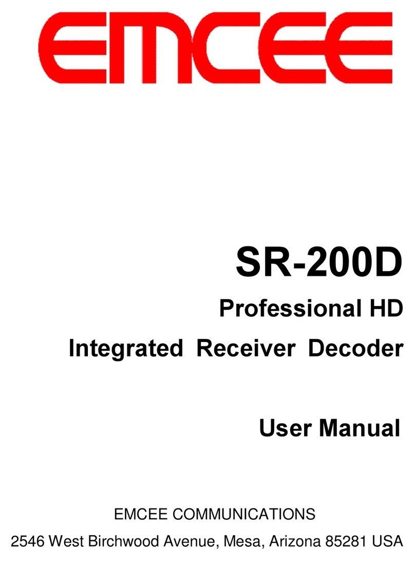 Emcee SR-200D Manual de usuario