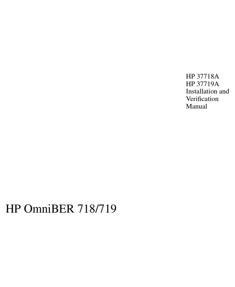 HP 37718A OmniBER 718 Manual de instalación y operación HP 37718A OmniBER 718 Manual de instalación y operación