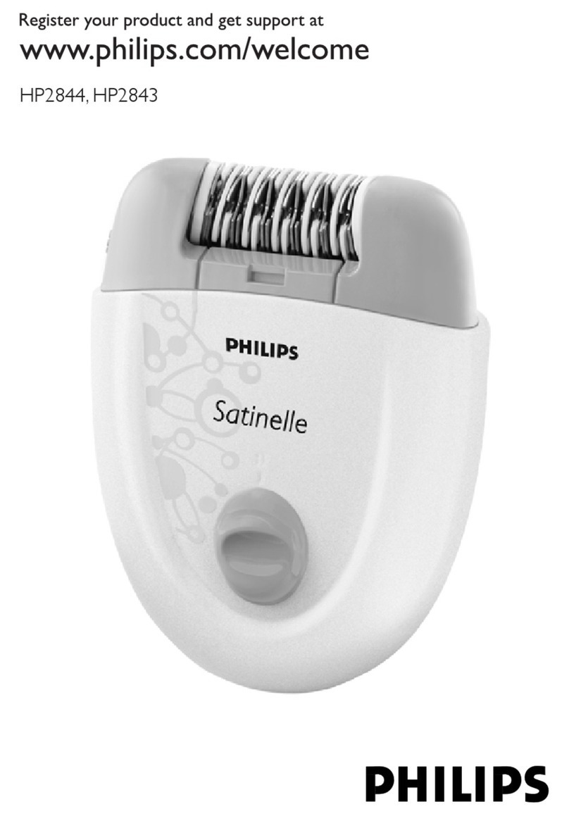 Philips Epilator HP2844 Manual de usuario