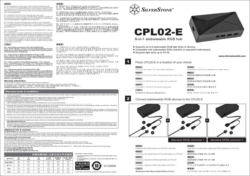 SilverStone CPL02-E Manual de usuario
