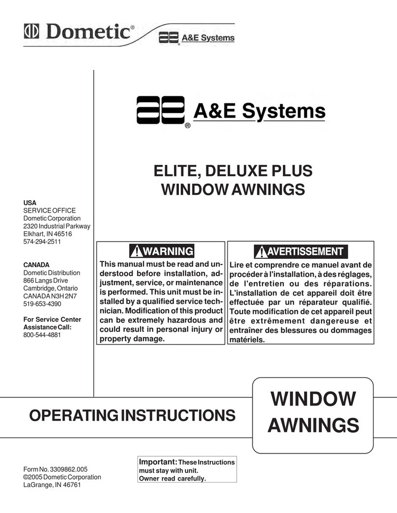 Dometic A&E Systems ELITE Manual de usuario