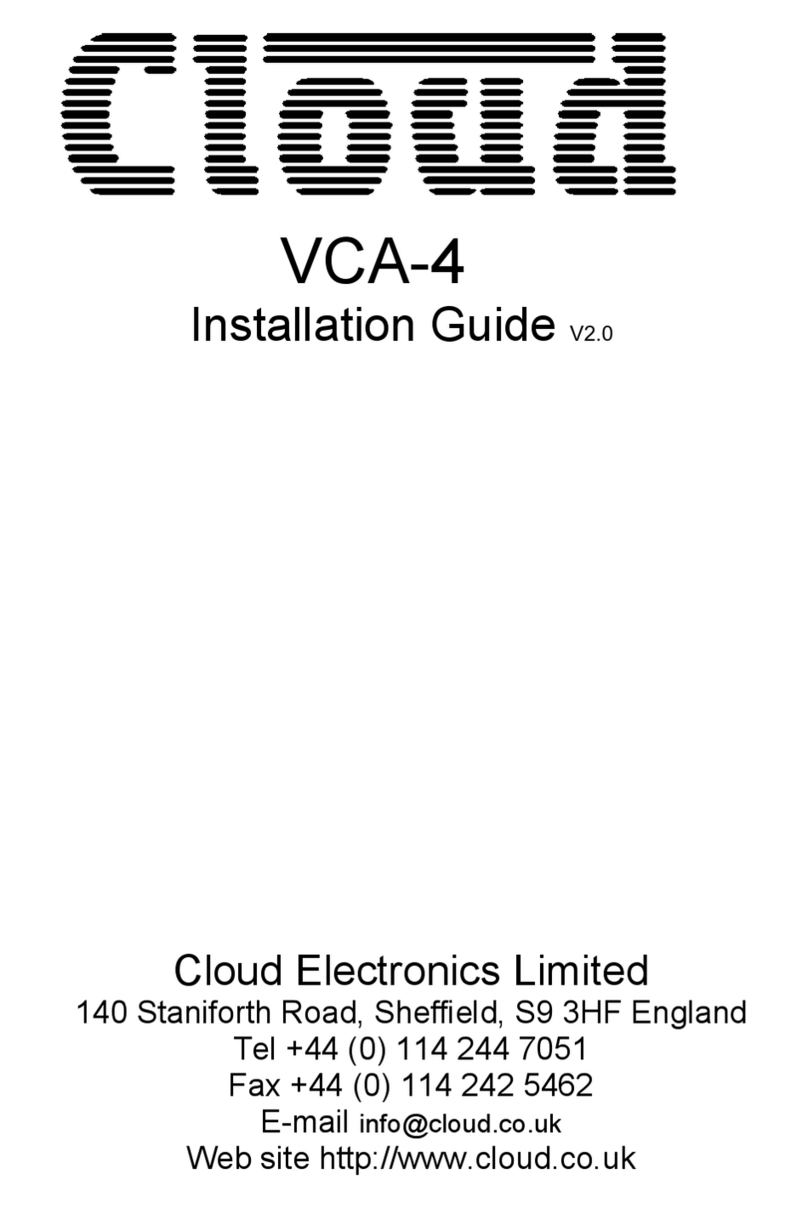 Cloud VCA-4 Manual de usuario