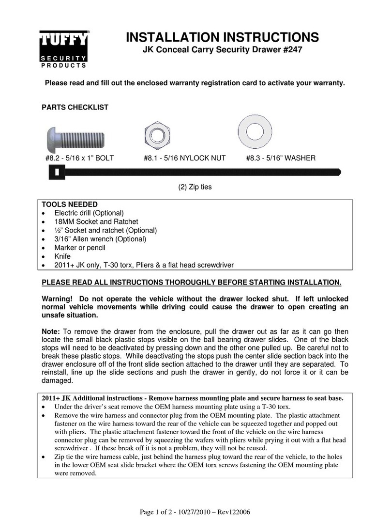 Tuffy 247 Manual de usuario