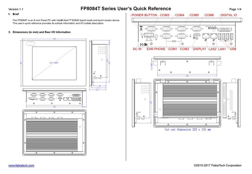 FabiaTech FP8084T Series Manual de usuario