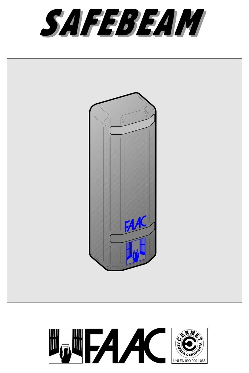 FAAC SAFEBEAM Manual de usuario