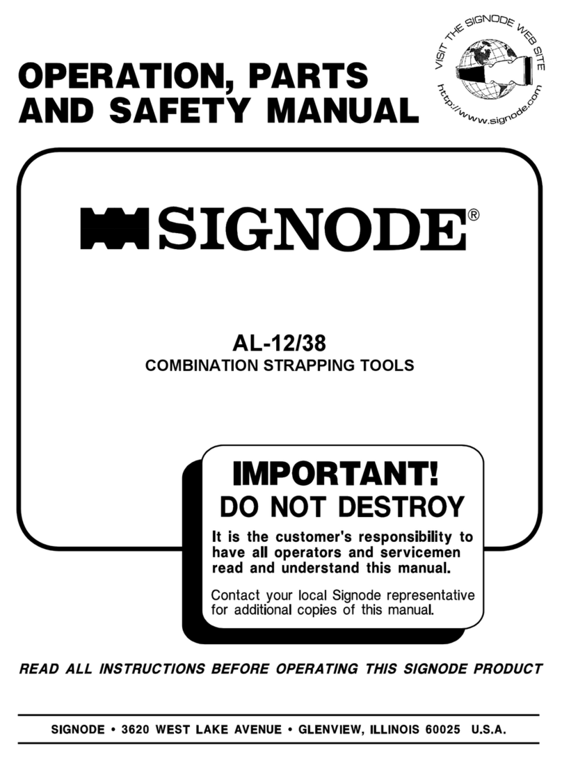 Signode AL-12/38 Manual de instrucciones