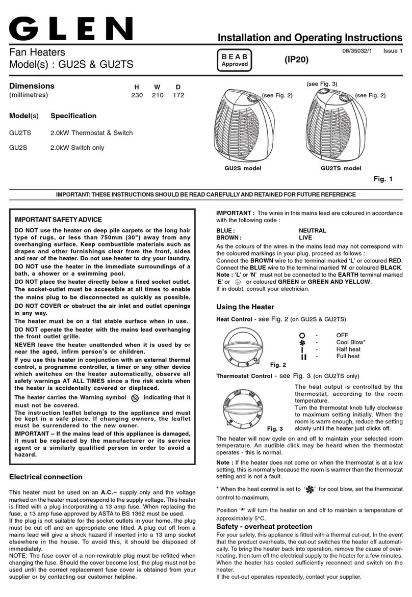 Glen GU2TS Manual de usuario