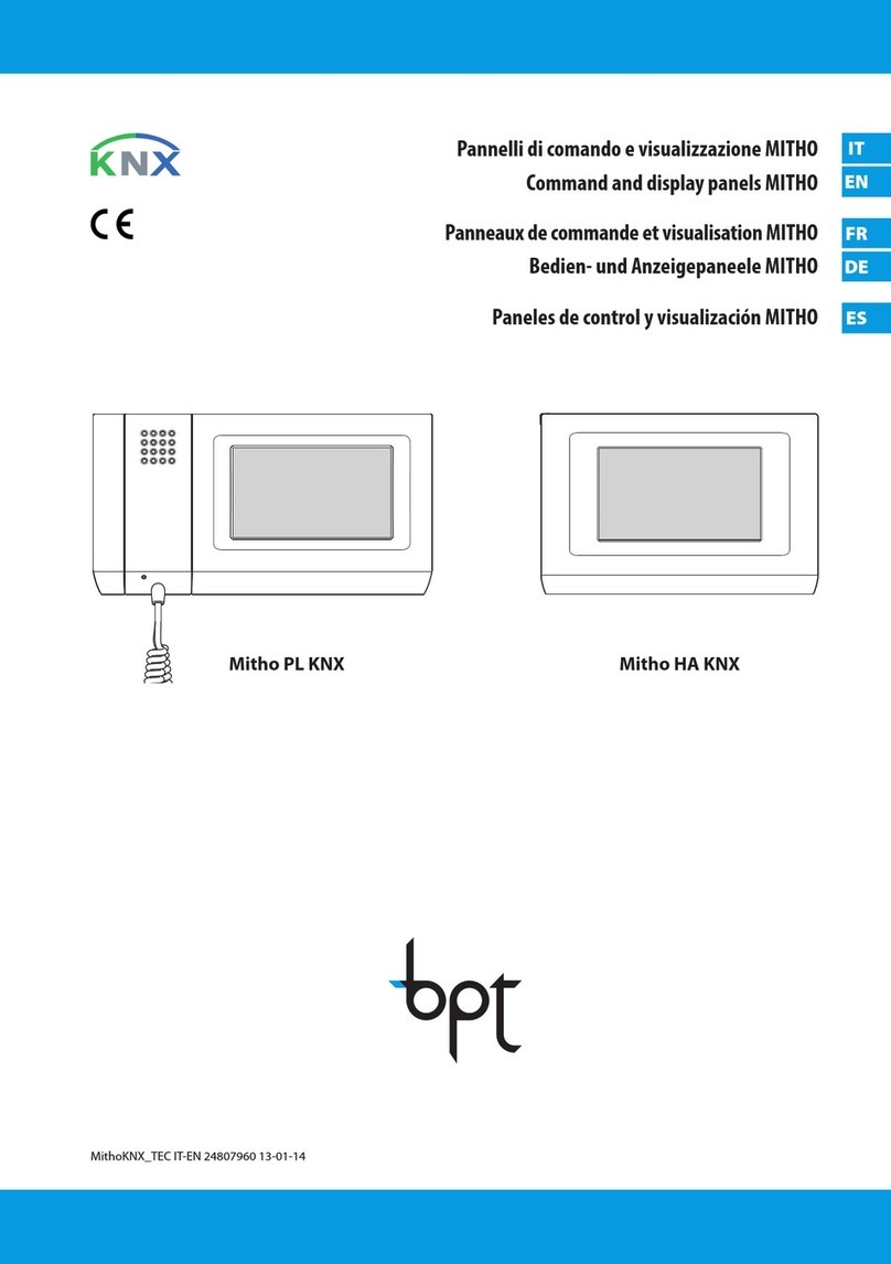 Bpt Mitho Series Manual de usuario