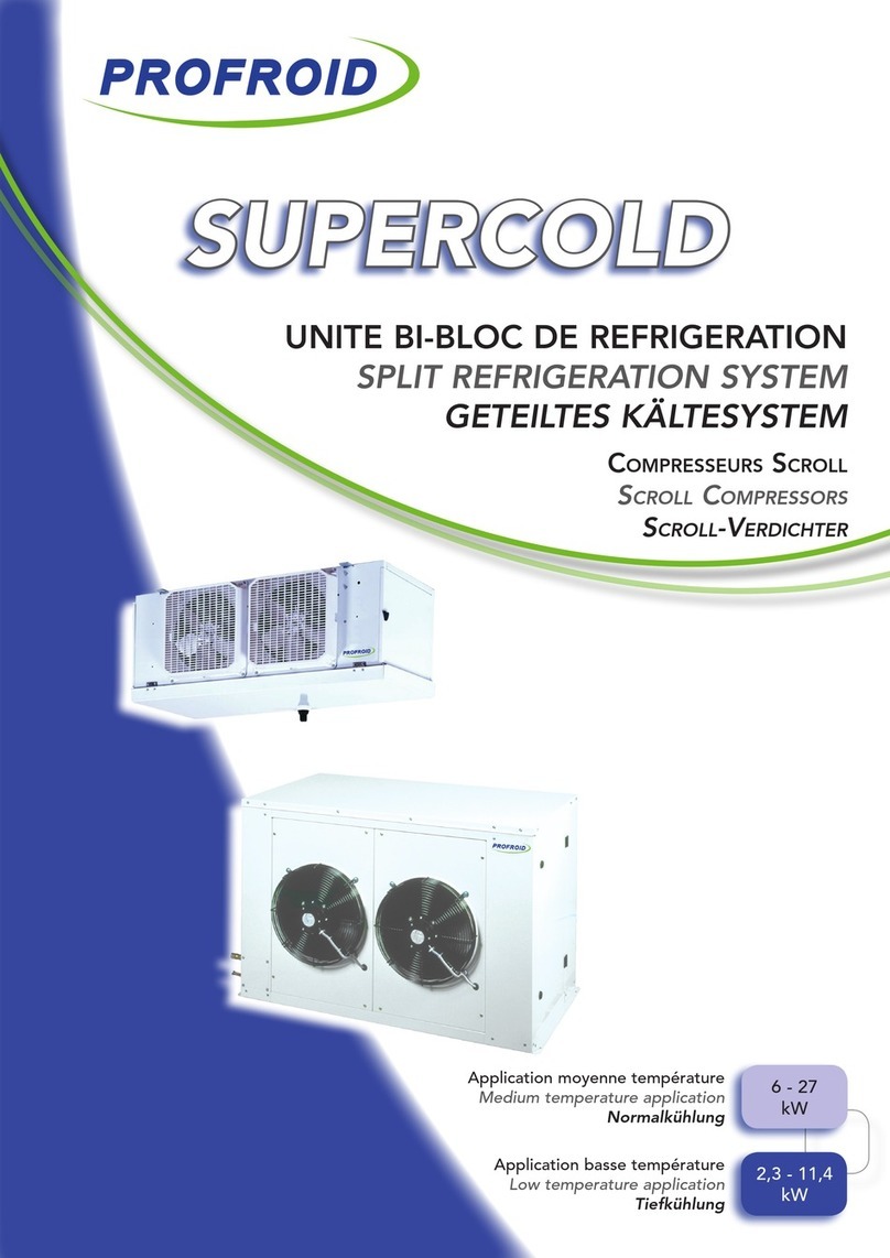 Profroid SUPERCOLD Series Manual de usuario