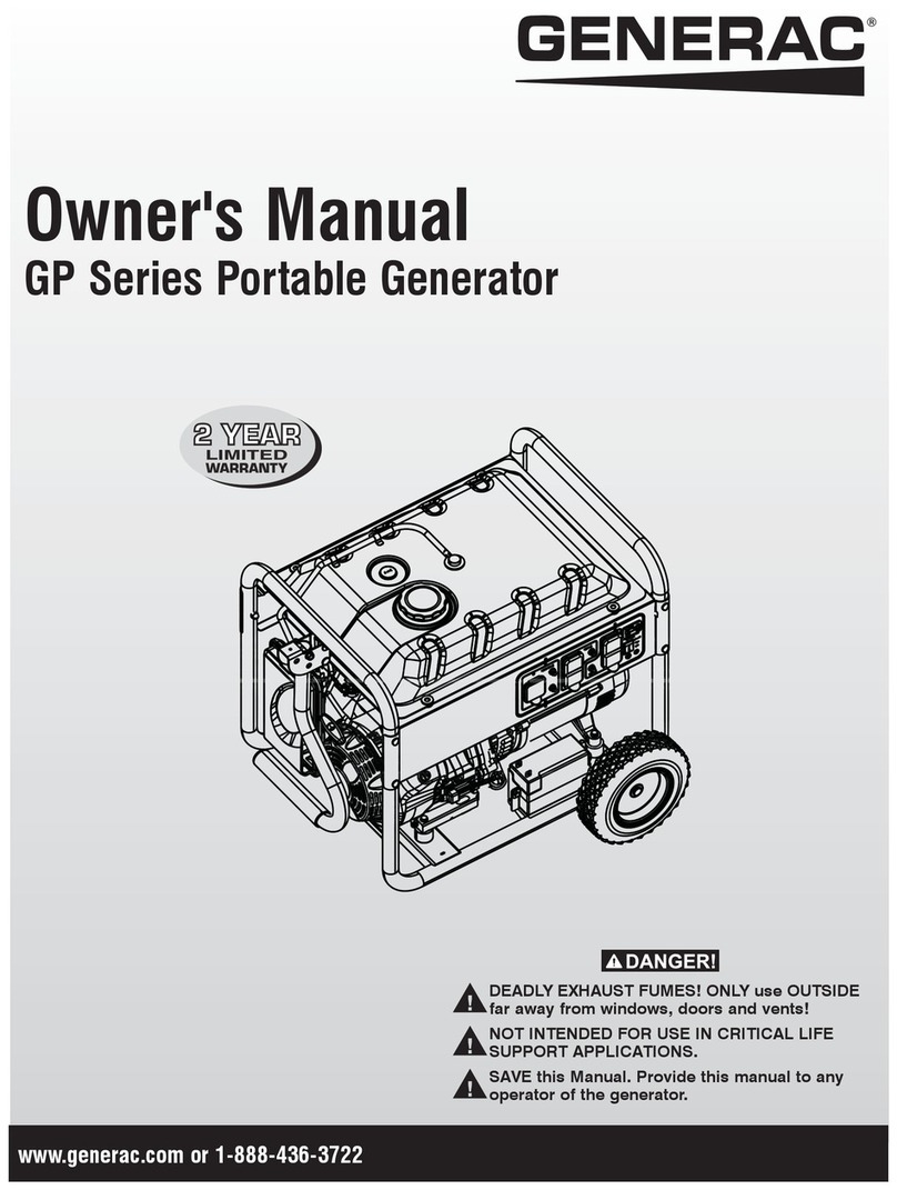 Generac Power Systems GP Series Manual de usuario