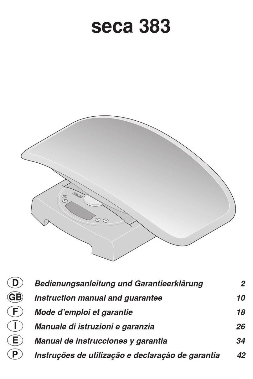 Seca 383 Manual de instrucciones