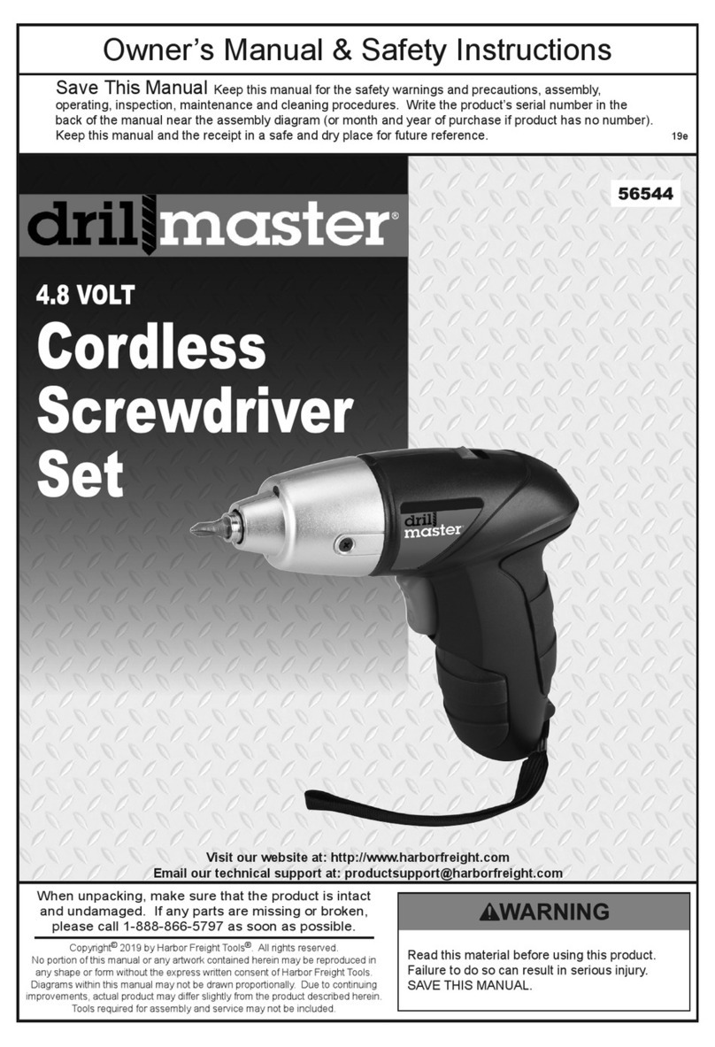 Drill Master 56544 Instrucciones de montaje Drill Master 56544 Instrucciones de montaje