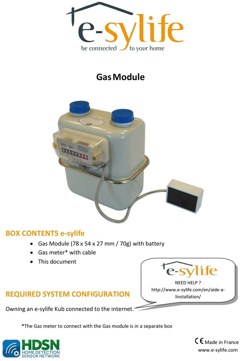 e-sylife Gas Module Manual de usuario