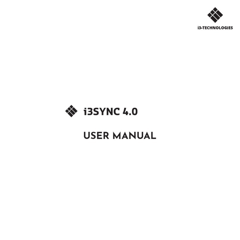 i3-TECHNOLOGIES i3SYNC 4.0 Manual de usuario