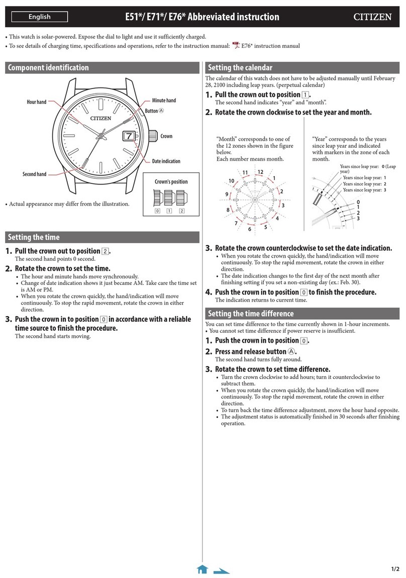 Citizen E76 Series Manual de usuario