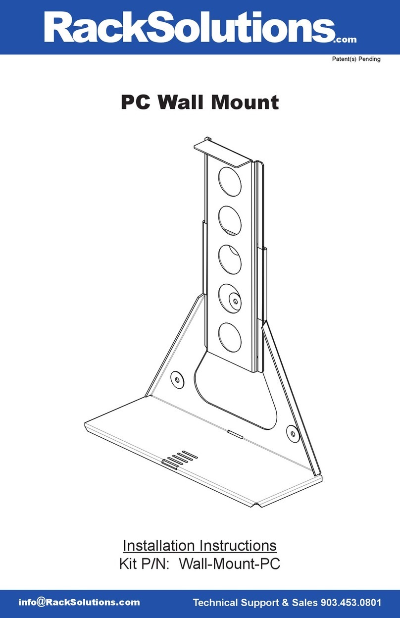 Rack Solutions Wall-Mount-PC Manual de usuario Rack Solutions Wall-Mount-PC Manual de usuario