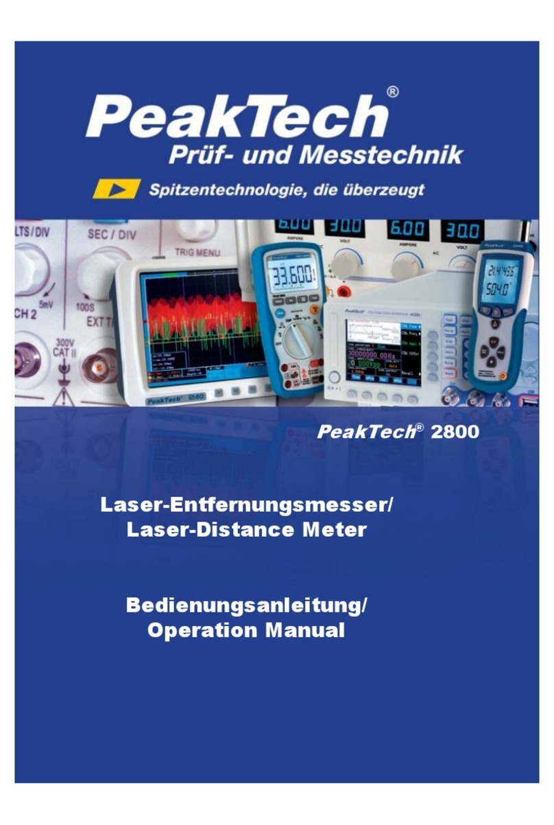 PeakTech 2800 Manual de usuario