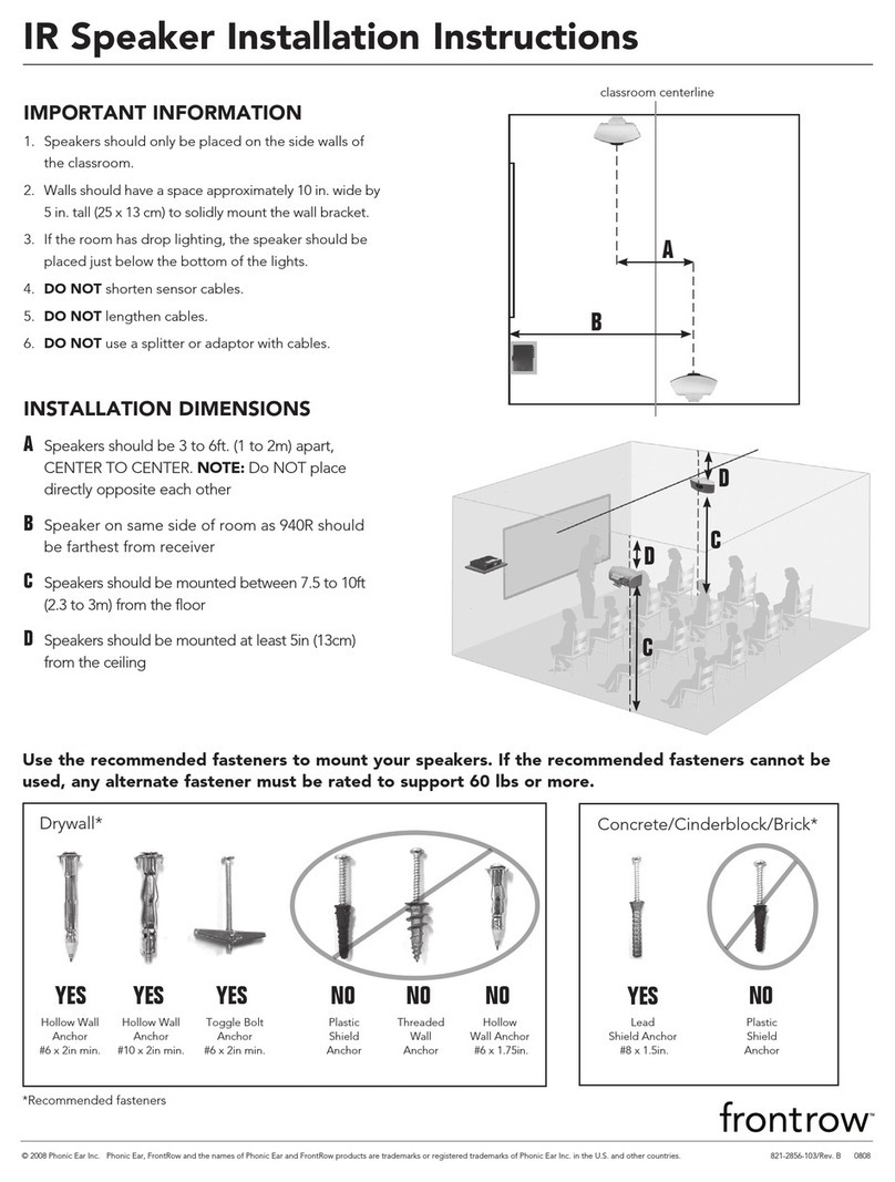 FrontRow IR Speaker Manual de usuario