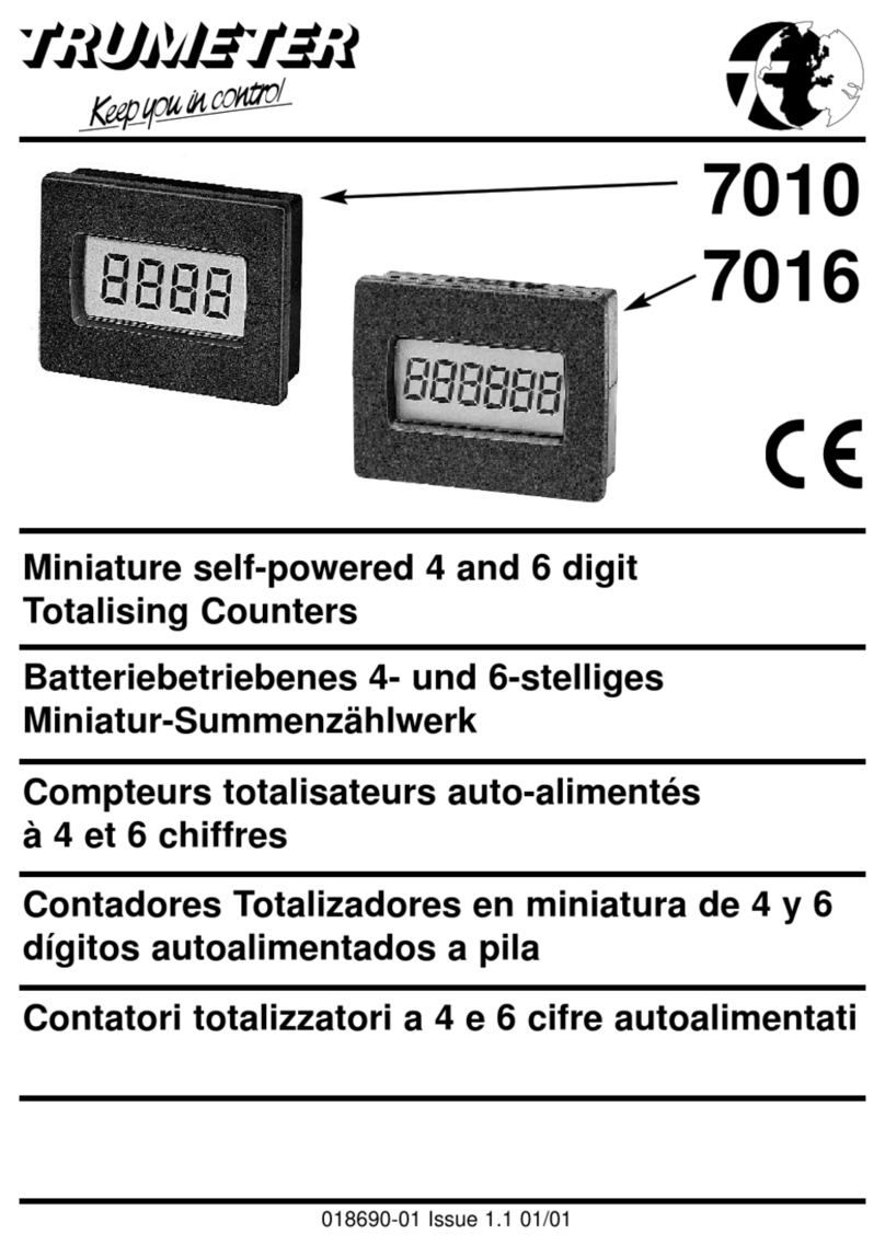 Trumeter 7010 Manual de usuario