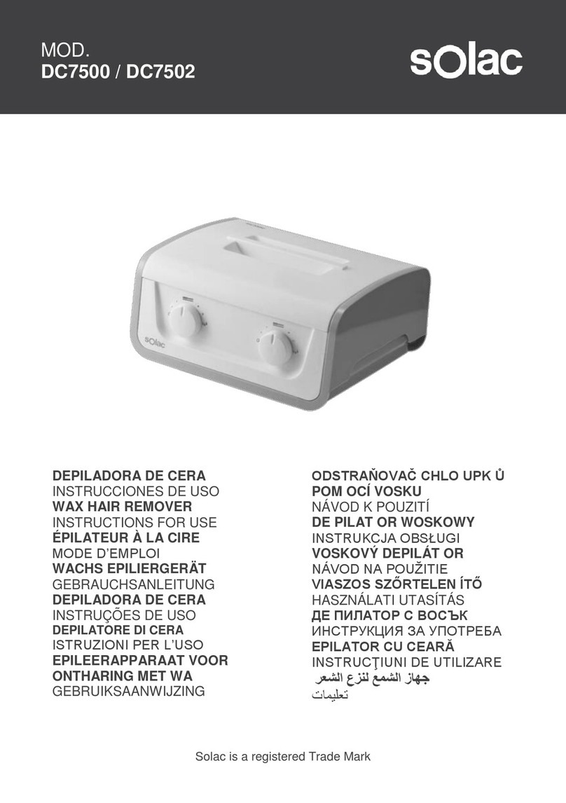 SOLAC DC7500 Manual de usuario