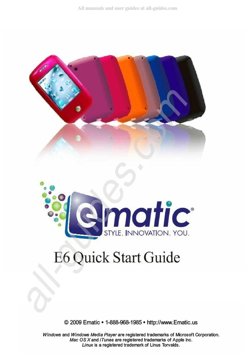 E-matic E6 Series Manual de usuario
