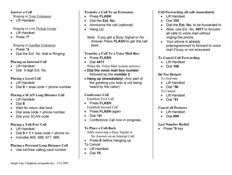 Mitel SX-2000 Light Manual de usuario