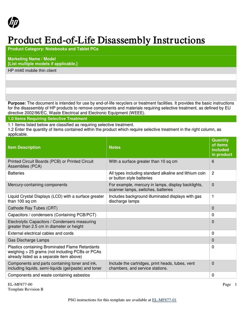 HP mt40 Instrucciones de montaje