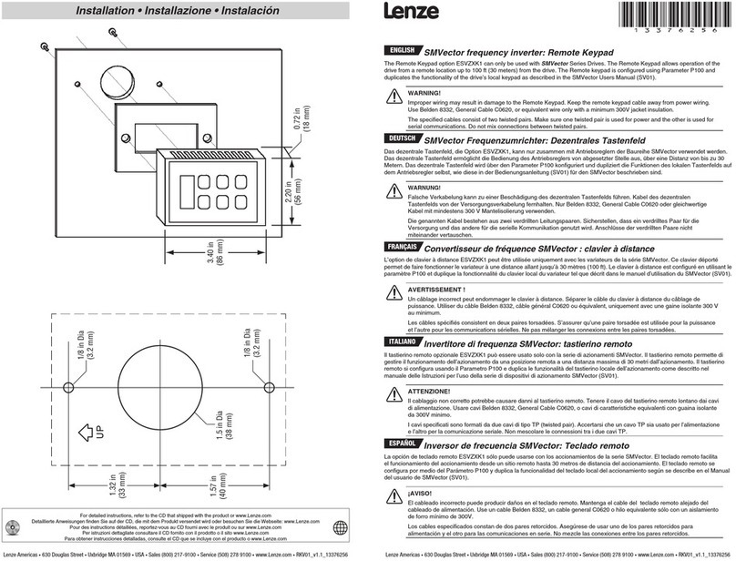 Lenze SMVector Series Manual de usuario
