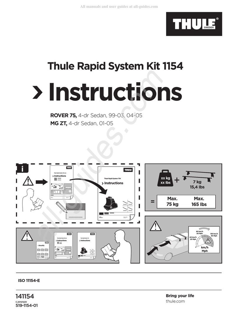 Thule Rapid System Kit 1154 Manual de usuario