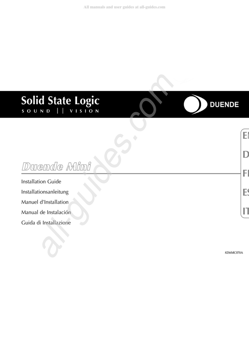 Solid State Logic Duende Mini Manual de usuario